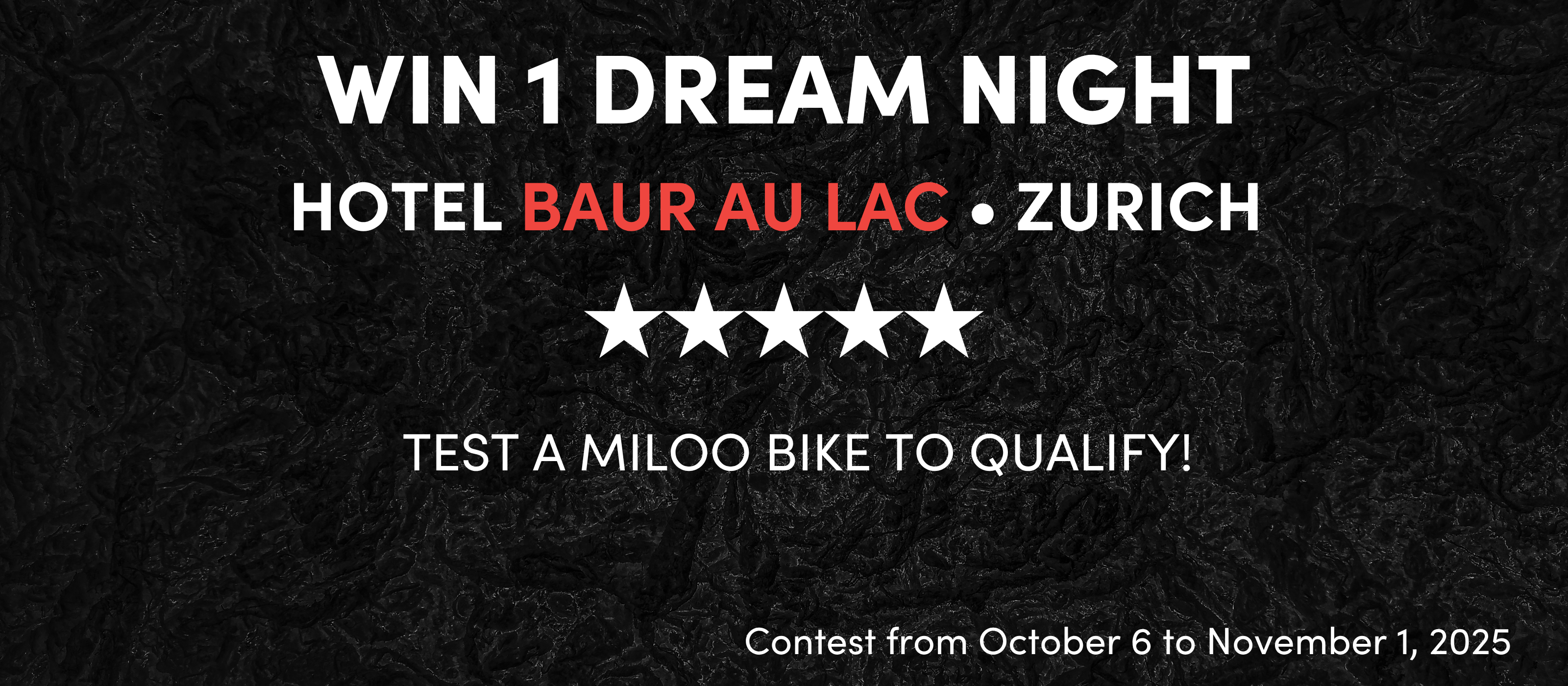 Miloo x Baur au Lac Giveaway: Test an E-Bike & Win a 5★+ Luxury Stay