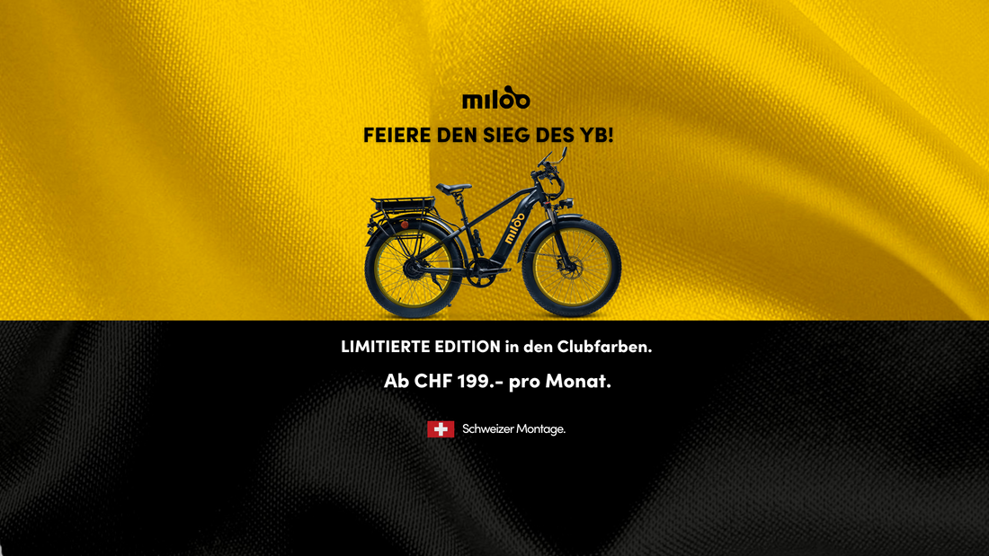 🇨🇭Miloo x YB Limited Edition: Celebrate the Young Boys' victory with a one-of-a-kind e-bike!